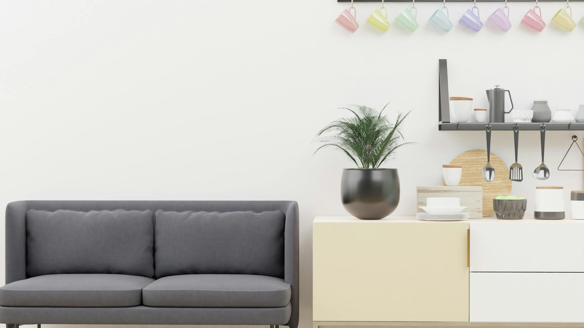 Green Potted Plant on White Wooden Table